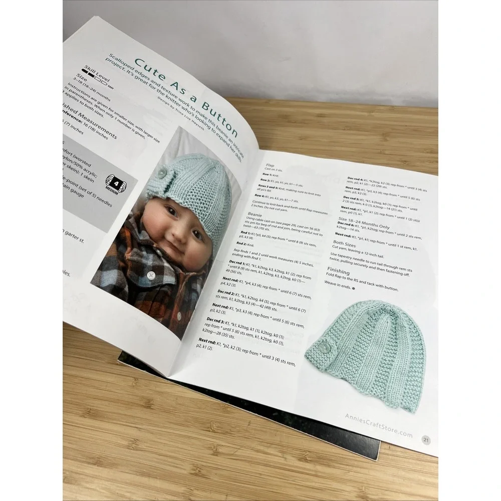 Knitting Book Lot (2). How To Knit Socks And Beanies‎ For Baby.